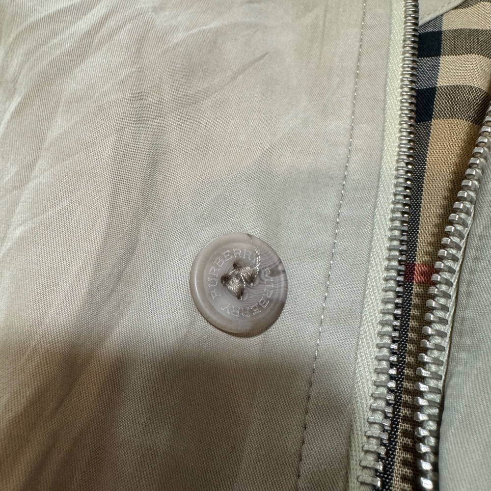 Men’s Burberry Jacket Nova Check Lining Classic Beige w/ COA - Picture 7 of 17